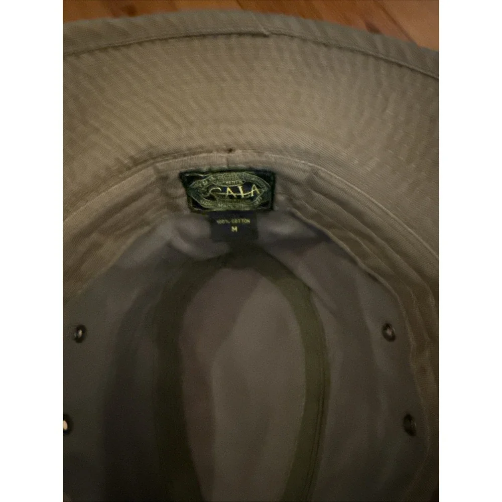 SCALA Dorfman Pacific DPC Hat Fedora Hunting Canvas Brown Handmade Size M Cap